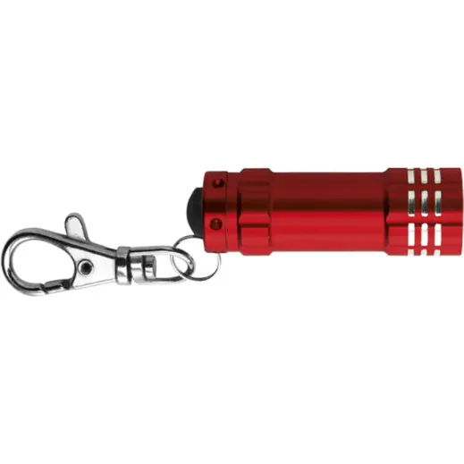 Metal Pocket Torch with LED Lights Red